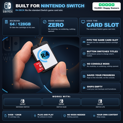 R4 DECK — Nintendo Switch Compatible