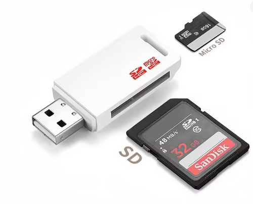 USB Card Reader — microSD & SD